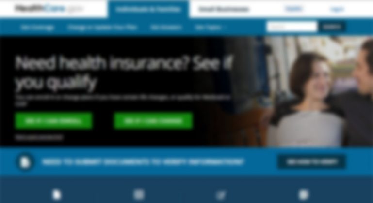 Health Insurance Marketplace site