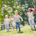 Little Kids Having Fun Outdoors