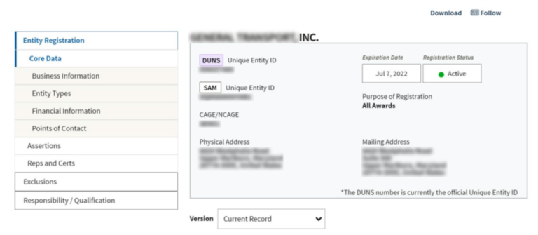 pending id assignment sam gov