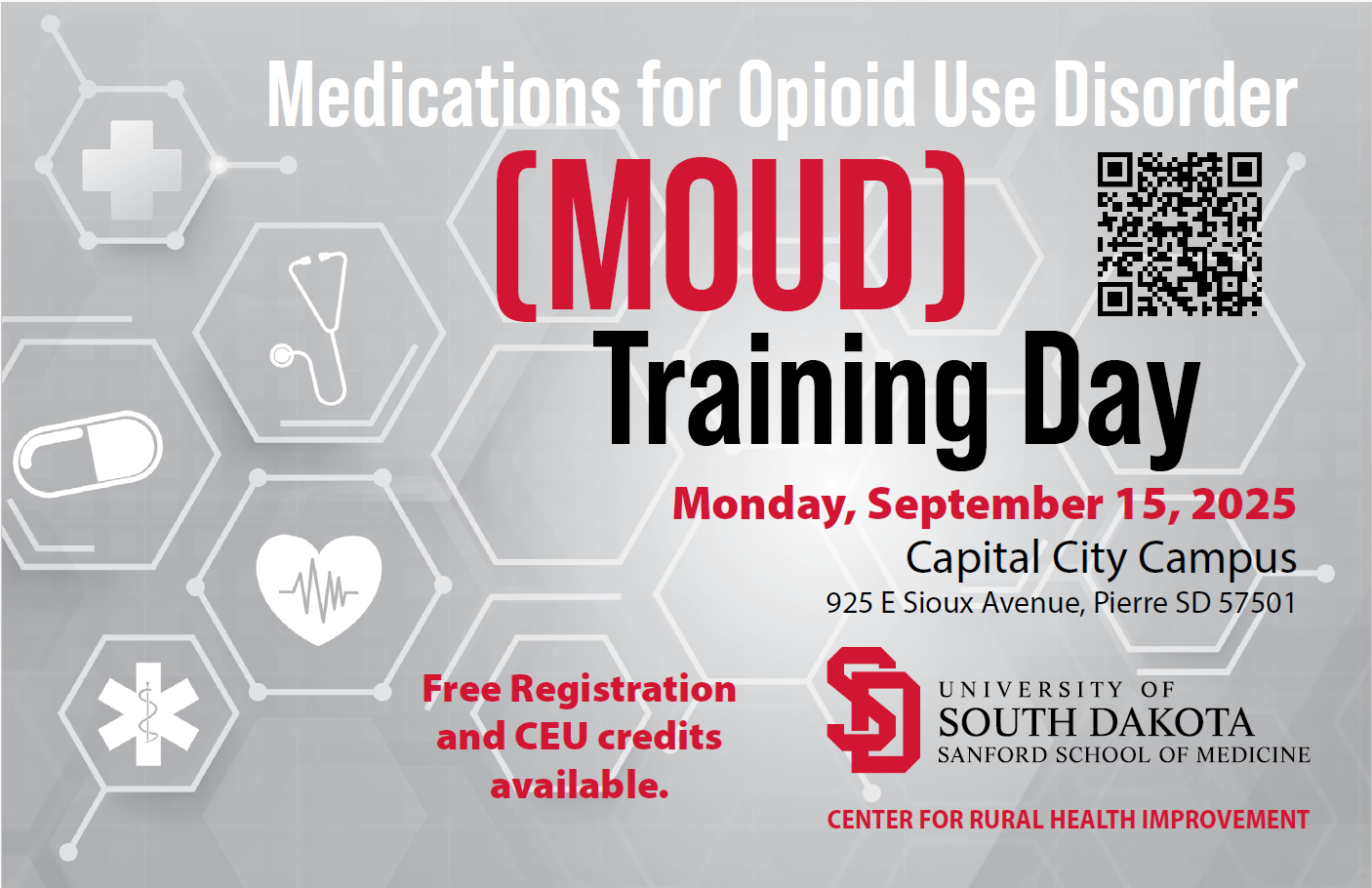 Moud Signage Medications for Opioid Use Disorder (MOUD) training opportunity | SDAHO